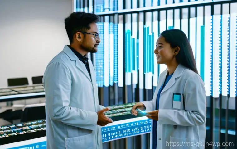 Transformer 아키텍처의 국제적 연구 동향 - **Prompt for Vision Transformers (ViT) and Multimodal AI Focus:**
    A vibrant scene inside a creat...