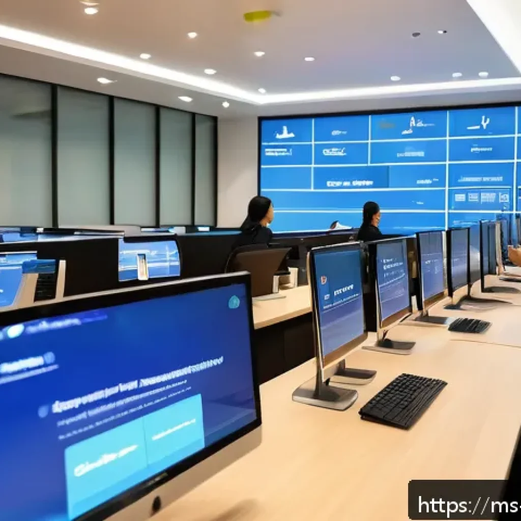 Transformer를 이용한 감정 분석 - A modern e-commerce customer service center in Malaysia, featuring diverse staff analyzing customer ...